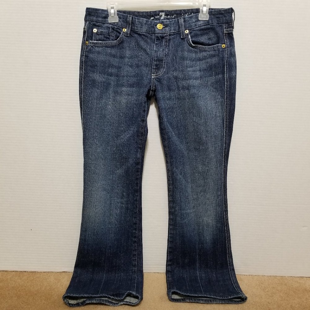 7 For All Mankind jeans 31 A Pocket denim boot cut flare whiskered U130055U-055U